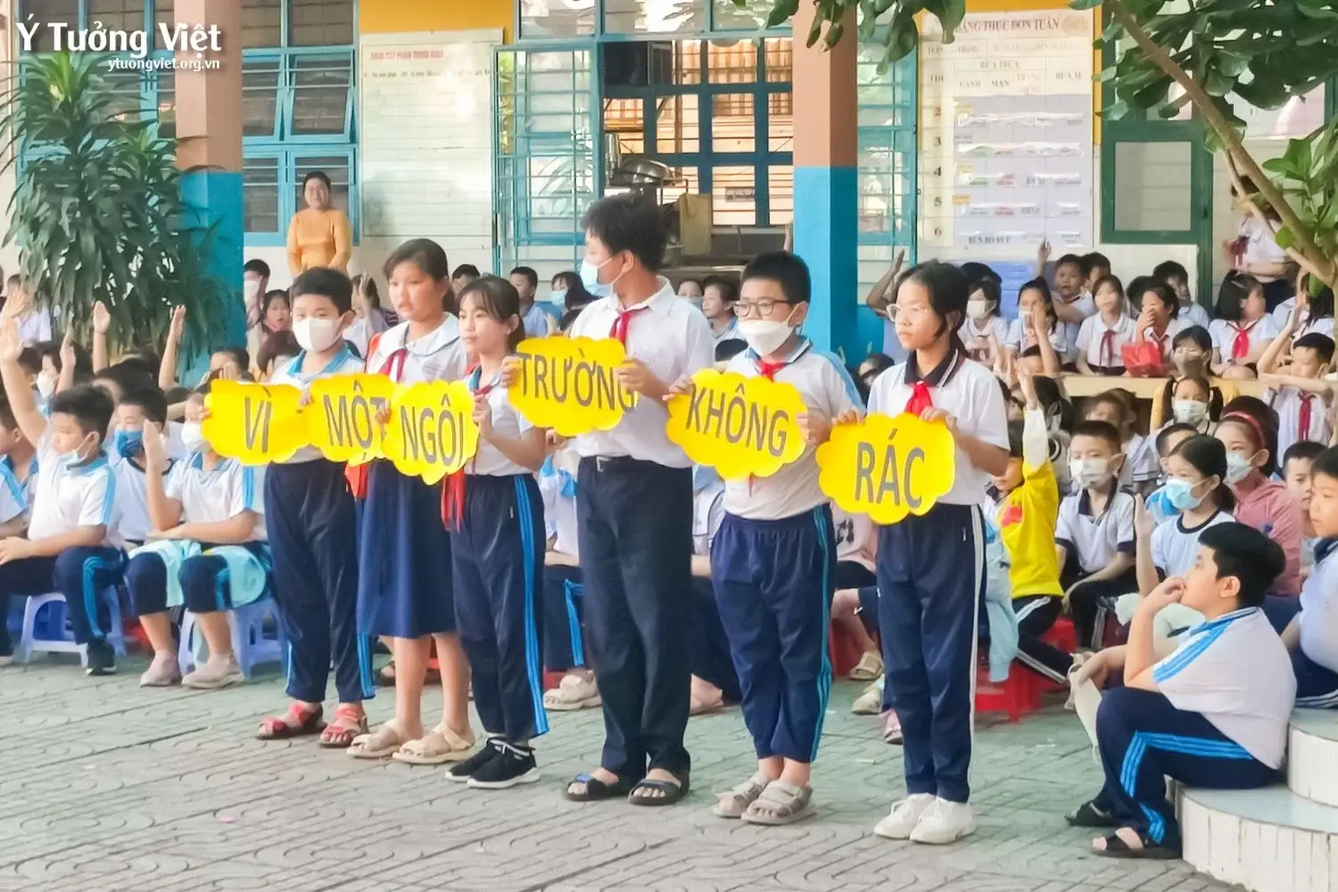 Sau Mỗi Chương Trình, Chỗ Mình Không Rác Chung Tay Bảo Vệ Môi Trường, Rèn Lỗi Sống Văn Minh Cùng Trường Th Phan Đăng Lưu 04 2