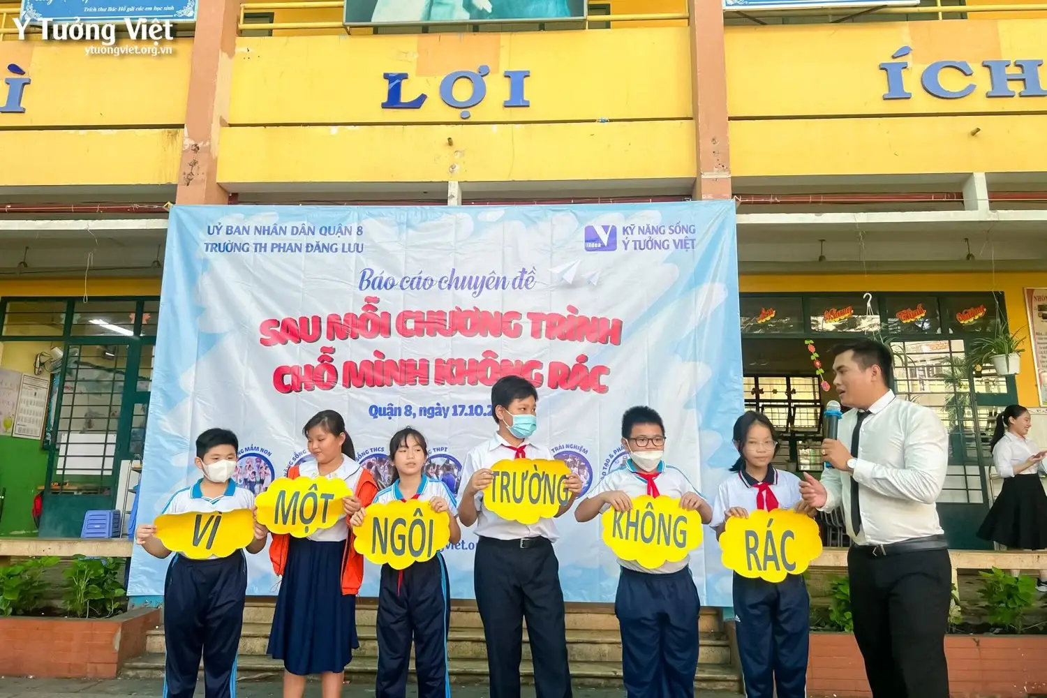 Sau Mỗi Chương Trình, Chỗ Mình Không Rác Chung Tay Bảo Vệ Môi Trường, Rèn Lỗi Sống Văn Minh Cùng Trường Th Phan Đăng Lưu 05 2