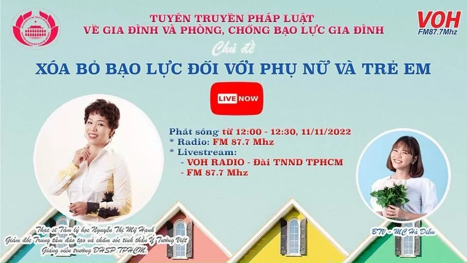 Chương Trình Phát Sóng Trực Tiếp Xóa Bỏ Bạo Lực đối Với Phụ Nữ Và Trẻ Em Đài Tiếng Nói Nhân Dân Thành Phố Hồ Chí Minh (voh) 06