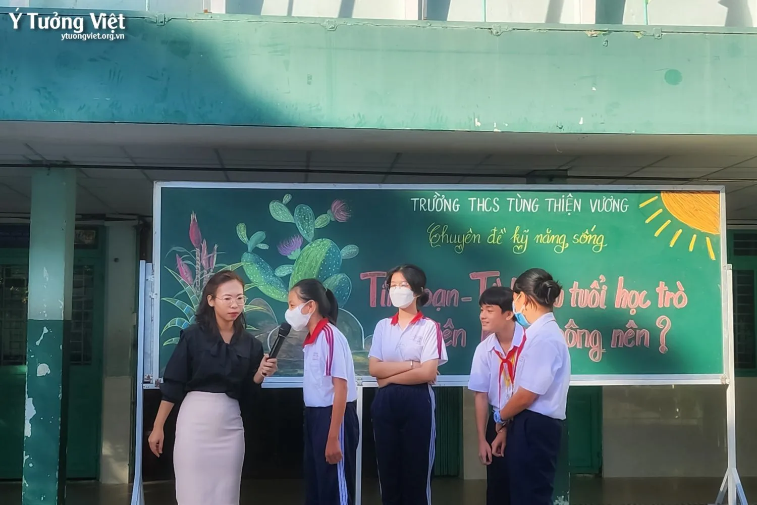 Cùng Các Bạn Học Sinh Trường Thcs Tùng Thiện Vương đi Tìm Câu Trả Lời Cho Chủ đề Thú Vị Tình Bạn, Tình Yêu Tuổi Học Trò Nên Hay Không Nên 05