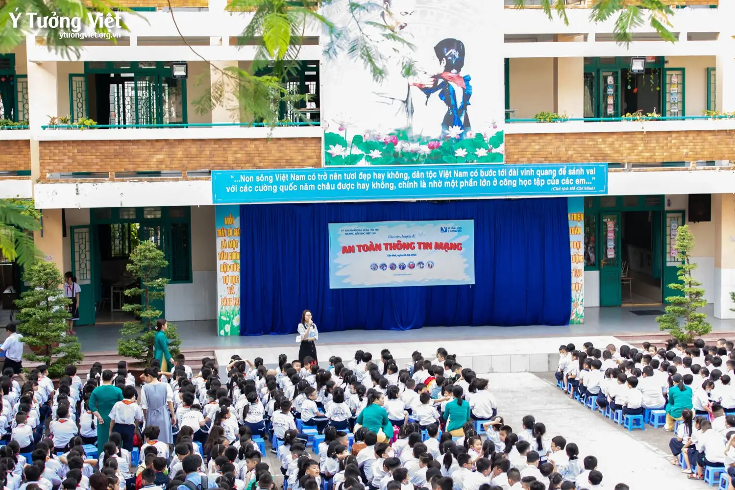 Đầu Tuần Vui Vẻ Cùng Các Bạn Học Sinh Trường Th Hiệp Tân Bỏ Túi Bộ Nguyên Tắc An Toàn Thông Tin Mạng 05