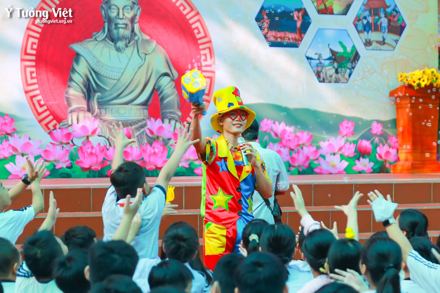 Những Hình ảnh Thật đẹp Của Các Bạn Nhỏ Trường Th Lê Văn Tám ở Chương Trình NhỚ Ơn NguỒn CỘi Mừng Lễ Giỗ Tổ Hùng Vương 02