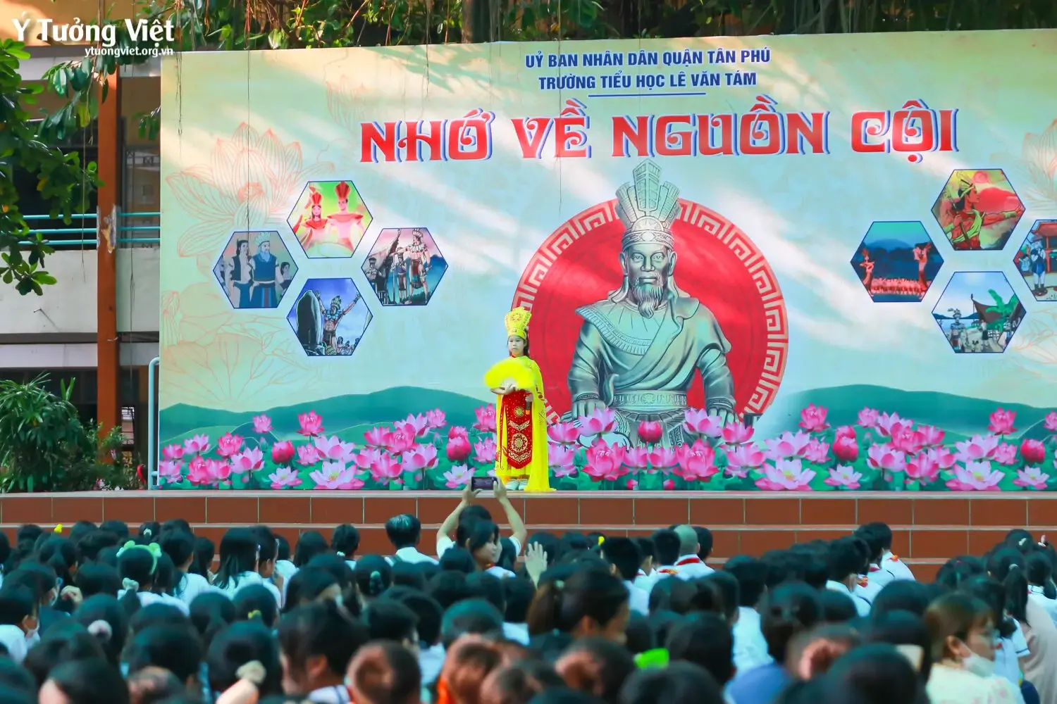 Những Hình ảnh Thật đẹp Của Các Bạn Nhỏ Trường Th Lê Văn Tám ở Chương Trình NhỚ Ơn NguỒn CỘi Mừng Lễ Giỗ Tổ Hùng Vương 05
