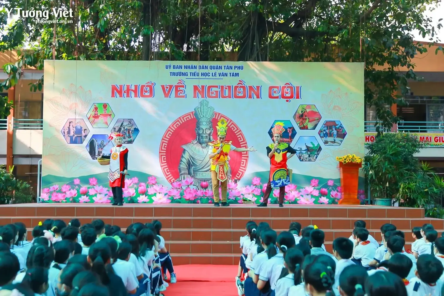 Những Hình ảnh Thật đẹp Của Các Bạn Nhỏ Trường Th Lê Văn Tám ở Chương Trình NhỚ Ơn NguỒn CỘi Mừng Lễ Giỗ Tổ Hùng Vương 21