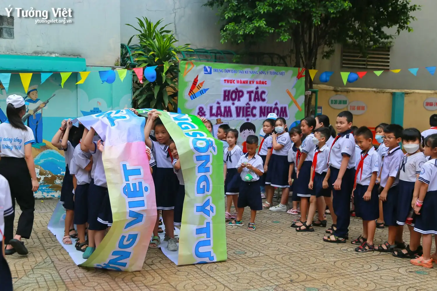 Sân Chơi Thực Hành Kỹ Năng Sống Trường Th Lạc Long Quân Lúc Chơi Hết Mình Lúc Về Có Hình 03
