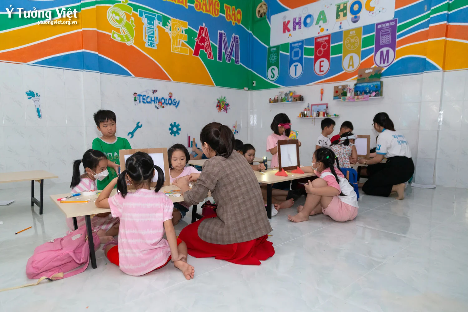 Năng Khiếu Hè 2023 Tìm Hiểu Kiến Thức Về Bóng Của Sự Vật Thử Tài Dựng Rạp Chiếu Bóng Mini Ở Giờ Học Steam 09