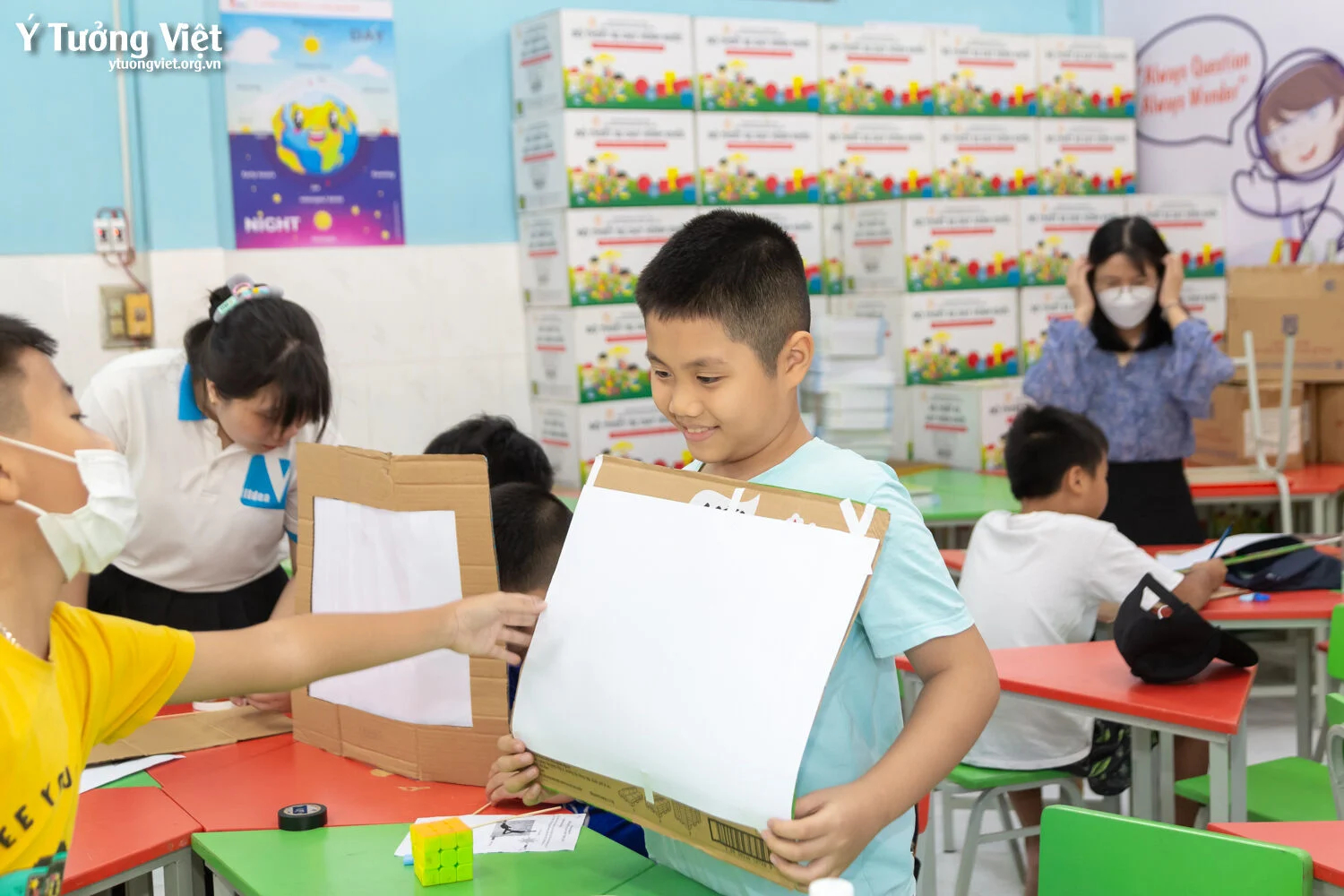 Năng Khiếu Hè 2023 Tìm Hiểu Kiến Thức Về Bóng Của Sự Vật Thử Tài Dựng Rạp Chiếu Bóng Mini Ở Giờ Học Steam 16