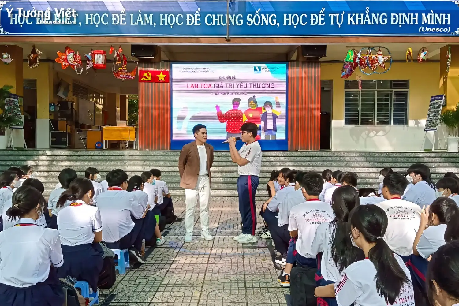 Đầu Tuần Hứng Khởi Cùng Các Bạn Học Sinh Trường Thcs Tôn Thất Tùng Lan Toả Giá Trị Yêu Thương 09