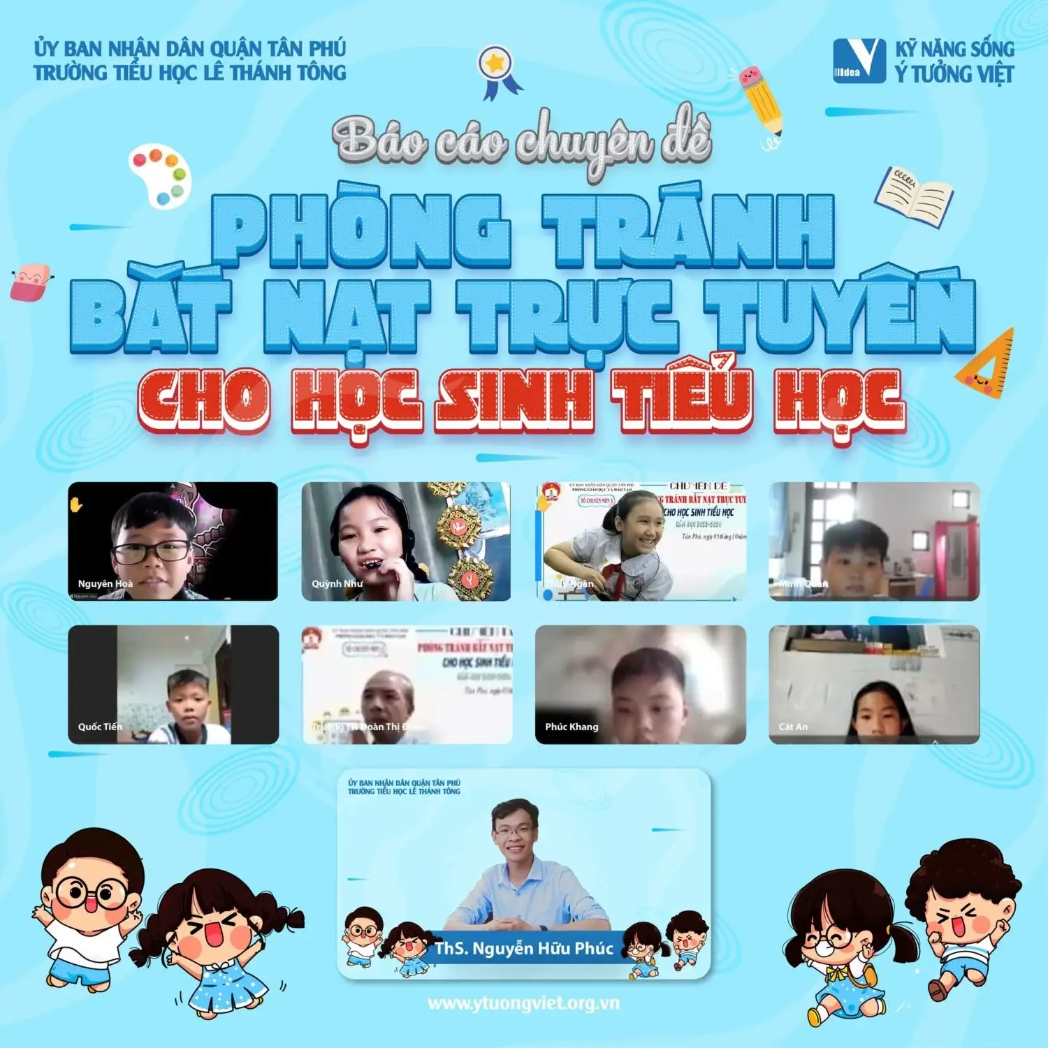 Đồng Hành Cùng Phòng GdĐt Quận Tân Phú Tổ Chức Chuyên đề Phòng Chống Bắt Nạt Trực Tuyến Cho Học Sinh Tiểu Học