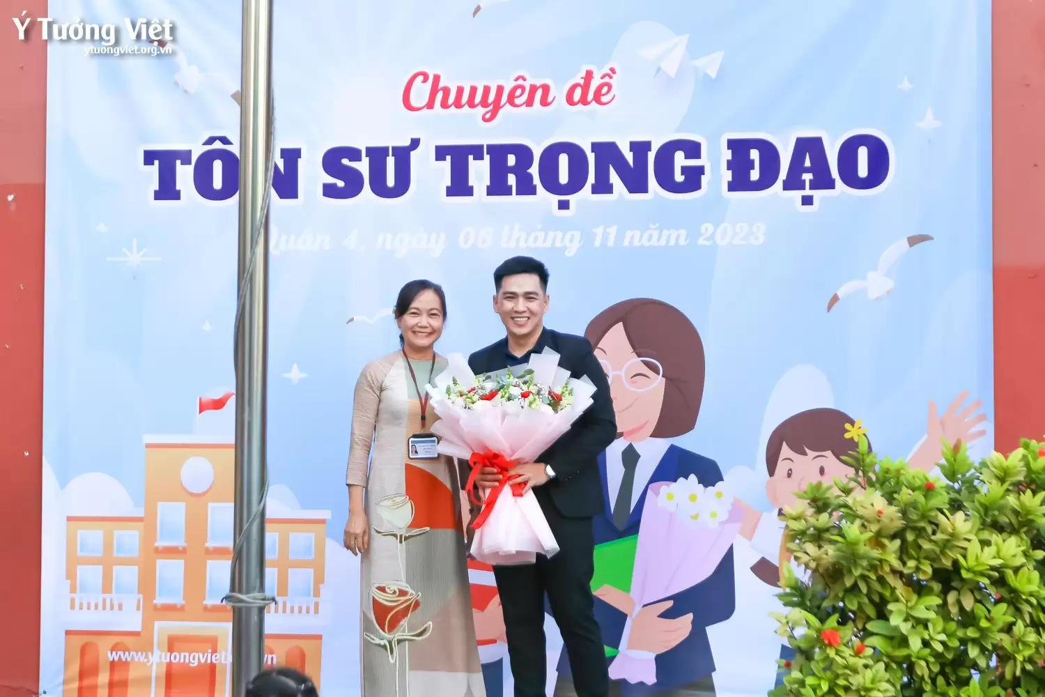 Mừng ngày Nhà giáo, chào tháng tri ân | Khắc ghi truyền thống “Tôn sư trọng đạo” cùng các bạn học sinh trường tiểu học Đặng Trần Côn