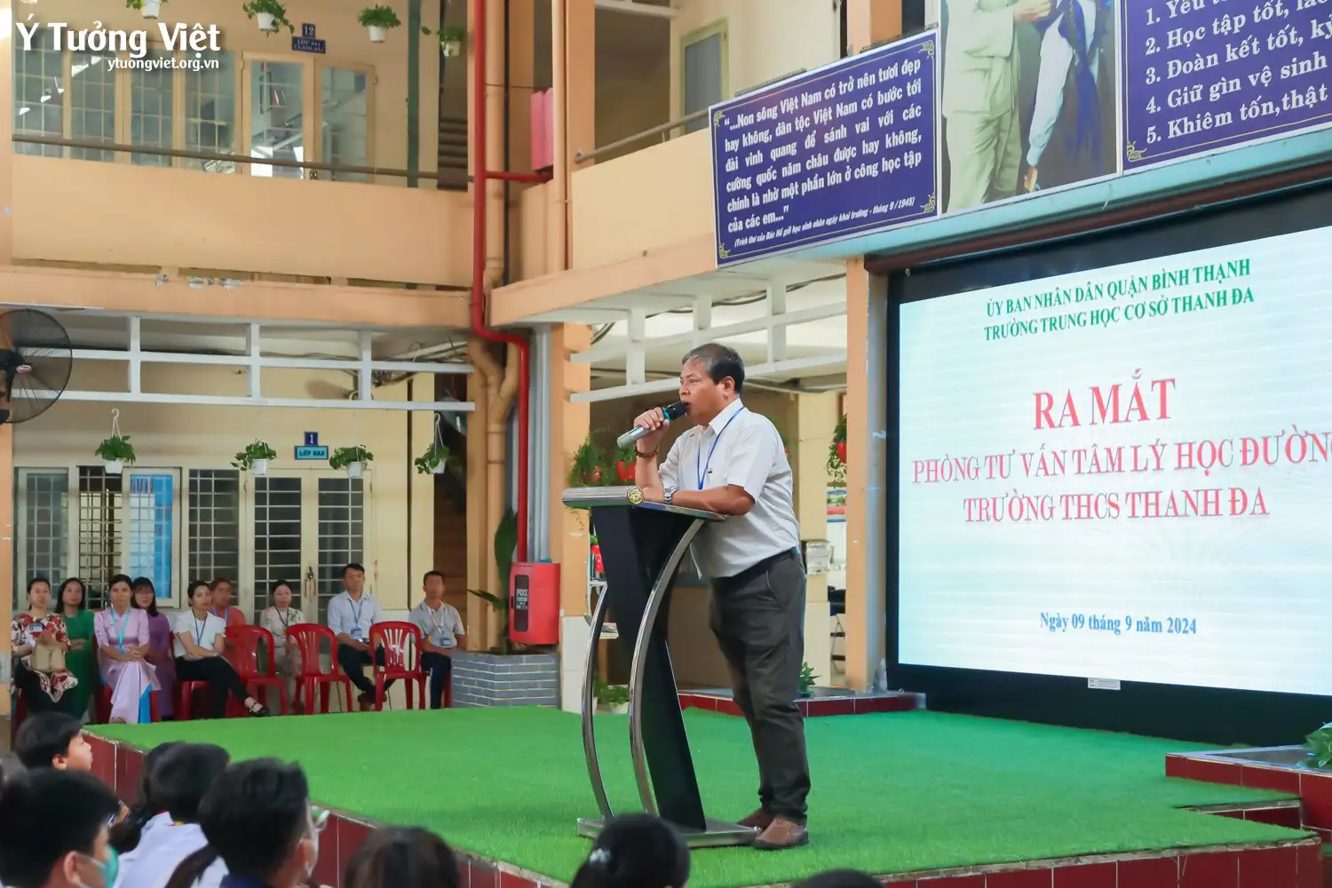 Dự án phát triển Tâm lý học đường 2024 – 2025 | Giới thiệu phòng Tâm lý học đường trường THCS Thanh Đa, THCS Nguyễn Du – Chuyên đề “Sức khoẻ tinh thần – Nhận diện và giải pháp”