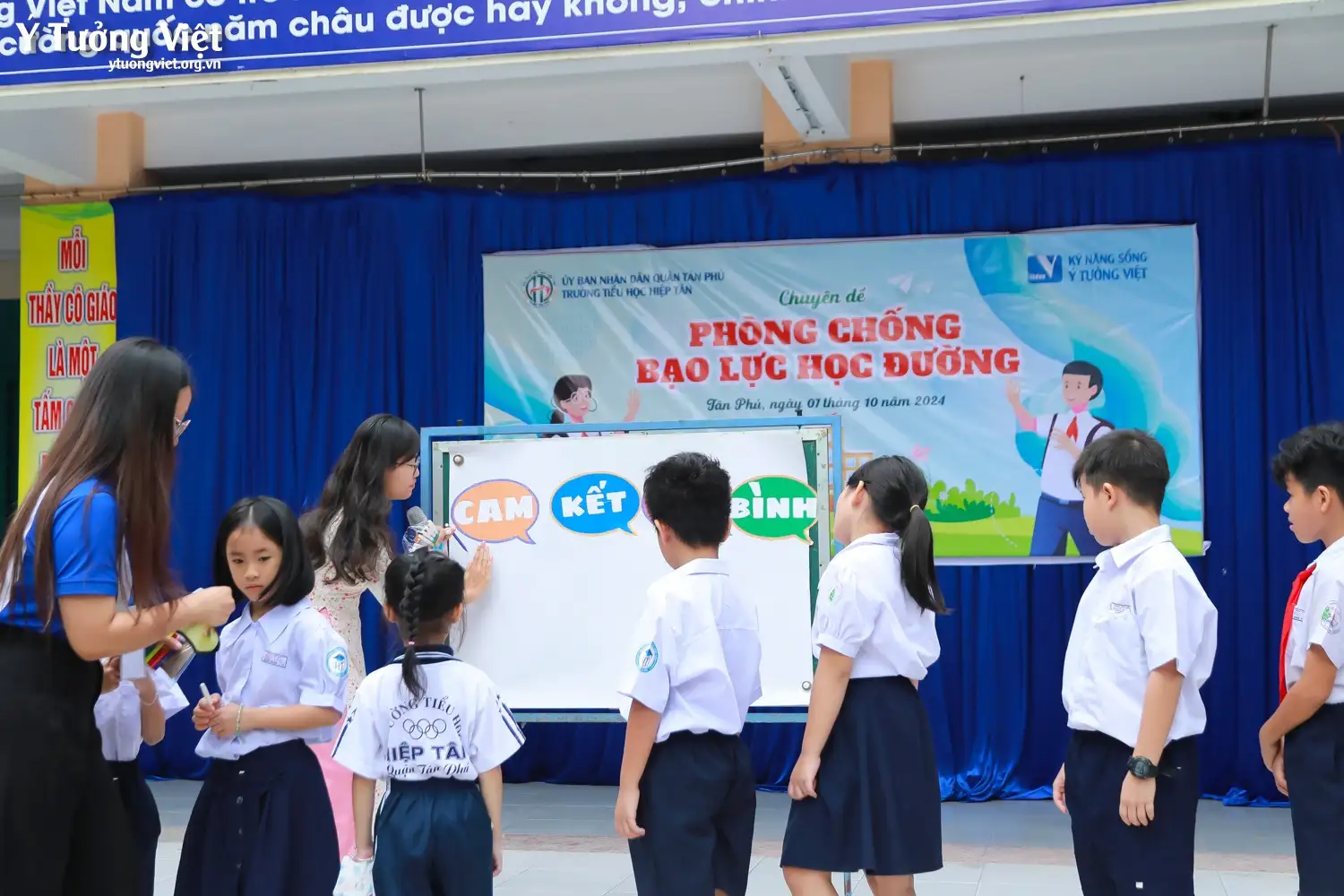 Nói “không” với bạo lực học đường cùng trường TH Hiệp Tân