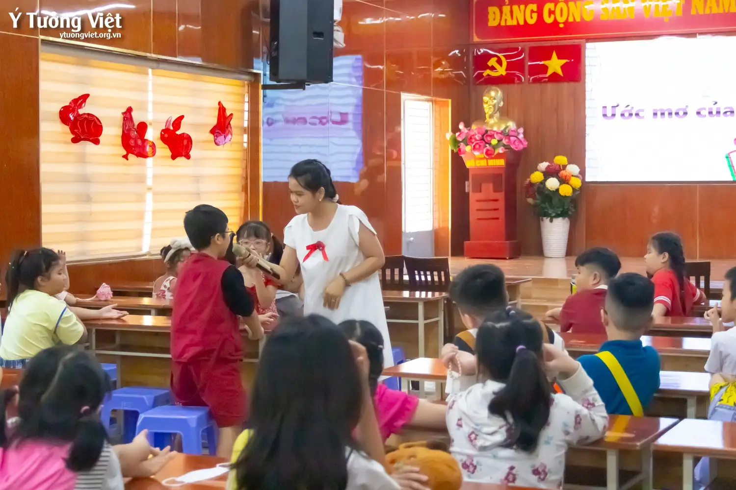 Tập huấn hội thi “Tìm kiếm tài năng MC Nhí trường TH Phan Chu Trinh năm học 2024 – 2025”