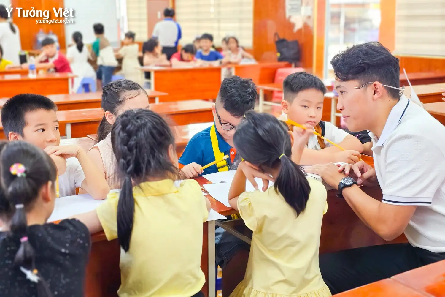 Tập huấn hội thi “Tìm kiếm tài năng MC Nhí trường TH Phan Chu Trinh năm học 2024 – 2025”