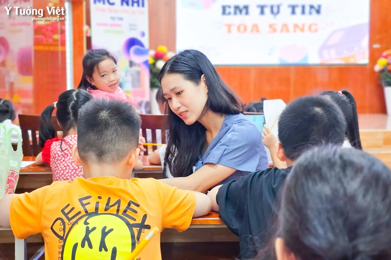 Tập huấn hội thi “Tìm kiếm tài năng MC Nhí trường TH Phan Chu Trinh năm học 2024 – 2025”