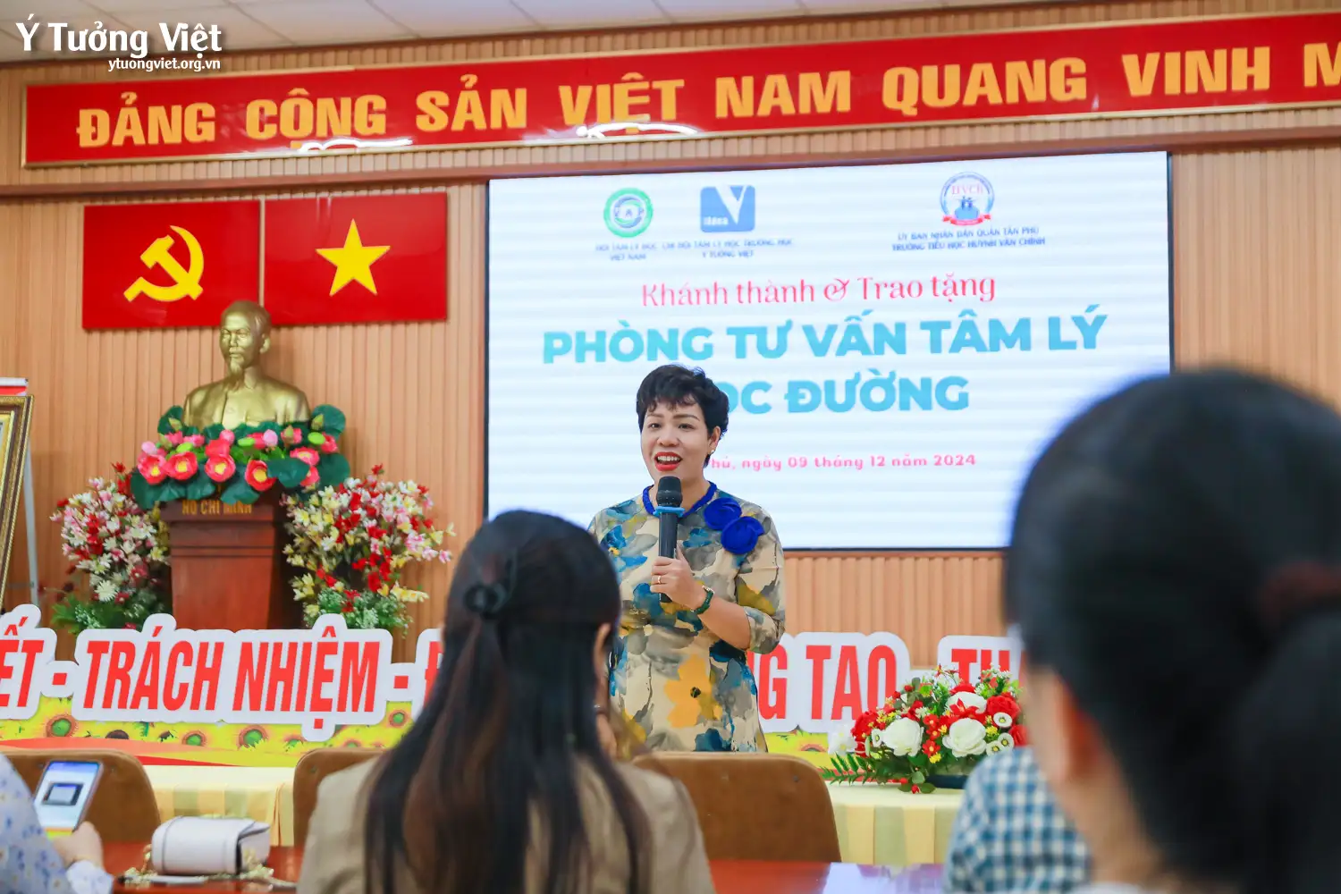 Dự án phát triển Tâm lý học đường 2024 – 2025 | Lễ khánh thành và trao tặng Phòng Tâm lý học đường trường TH Huỳnh Văn Chính