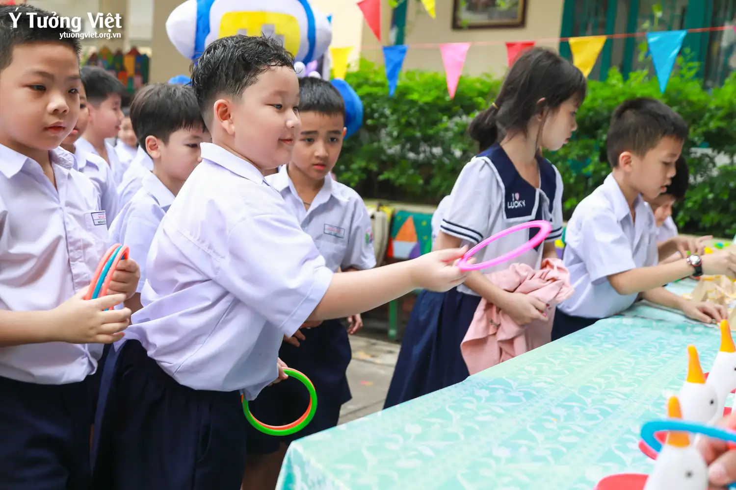 Mang Không gian trải nghiệm STEAM & Kỹ năng sống đến cùng ngày hội Trường TH Hiệp Tân