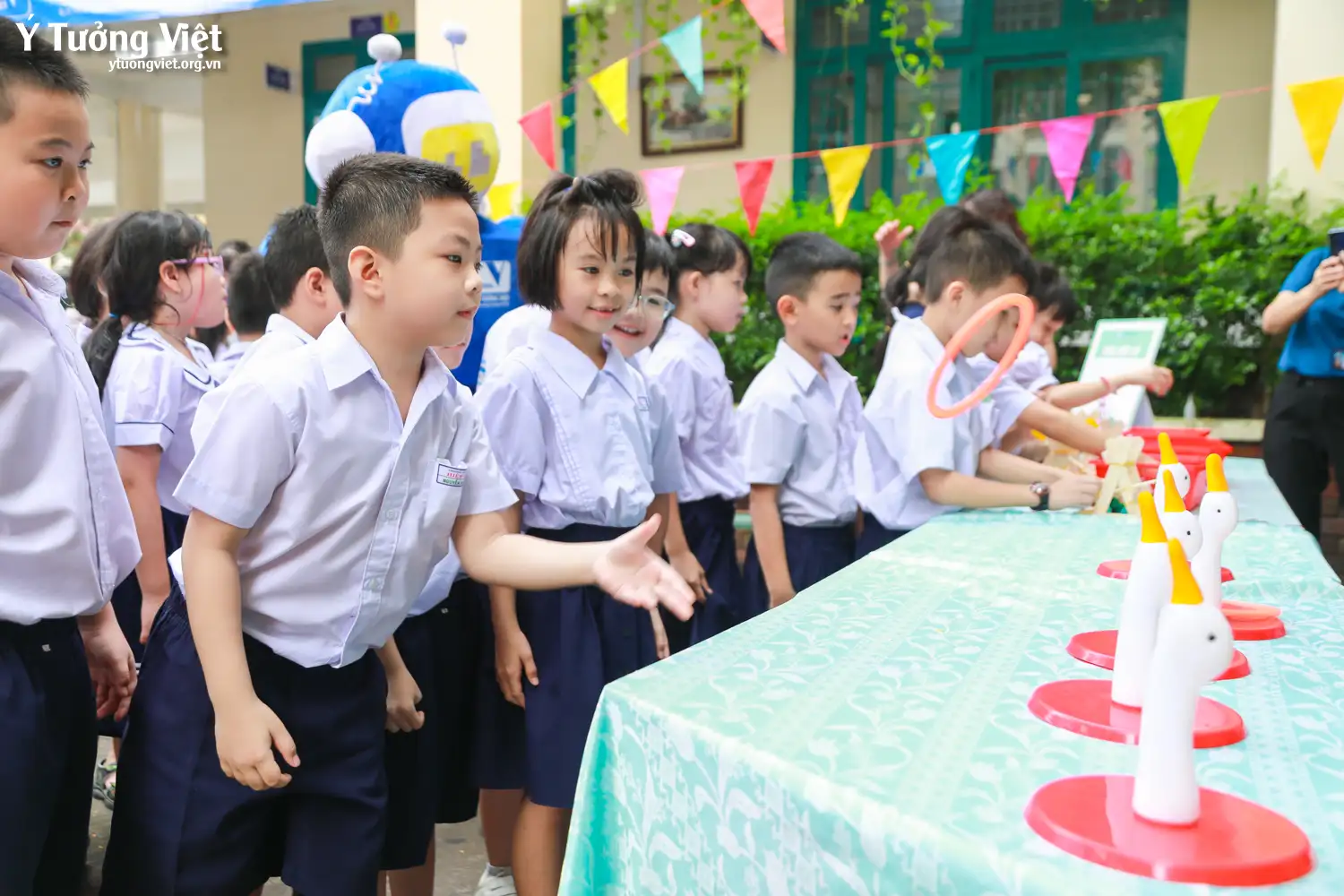 Mang Không gian trải nghiệm STEAM & Kỹ năng sống đến cùng ngày hội Trường TH Hiệp Tân