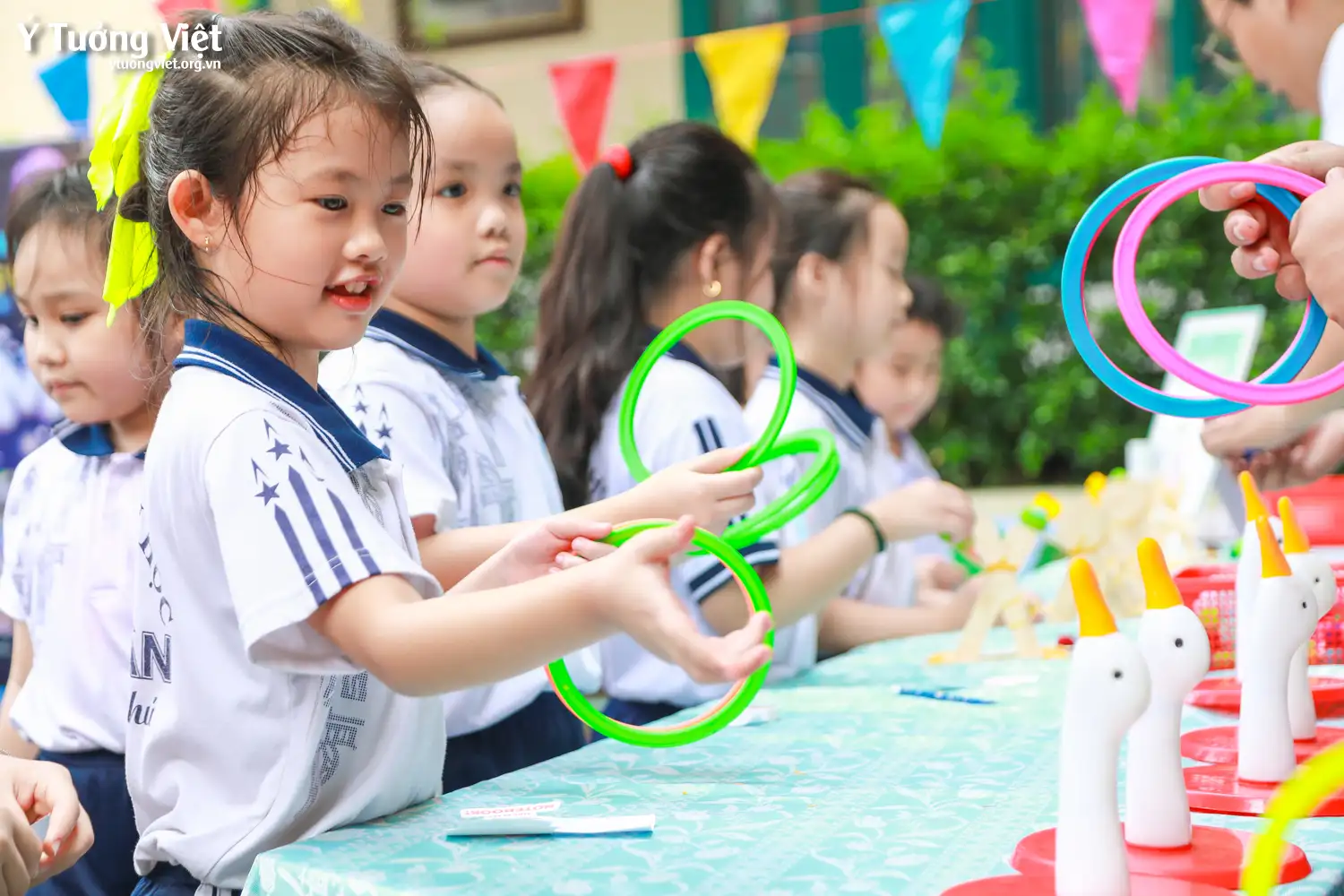 Mang Không gian trải nghiệm STEAM & Kỹ năng sống đến cùng ngày hội Trường TH Hiệp Tân