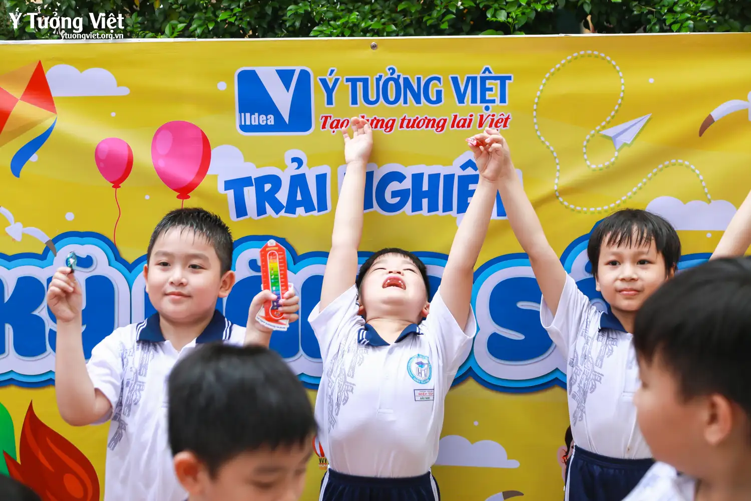 Mang Không gian trải nghiệm STEAM & Kỹ năng sống đến cùng ngày hội Trường TH Hiệp Tân