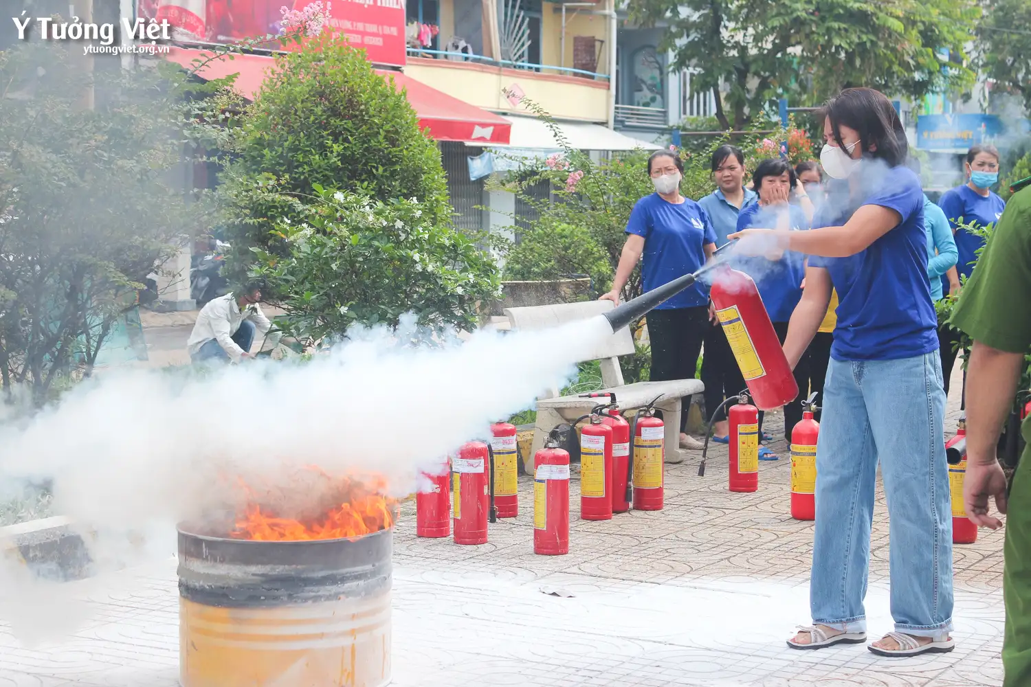 Tăng cường tập huấn kỹ năng “Phòng cháy chữa cháy” tại các cơ sở thuộc hệ thống giáo dục Ý Tưởng Việt