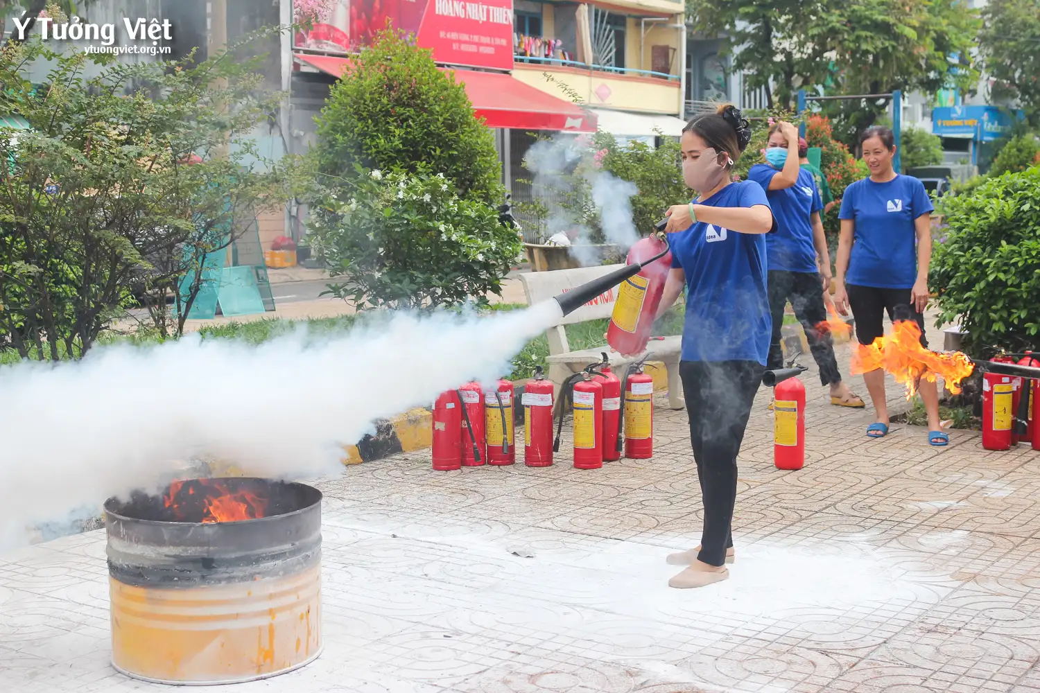 Tăng cường tập huấn kỹ năng “Phòng cháy chữa cháy” tại các cơ sở thuộc hệ thống giáo dục Ý Tưởng Việt