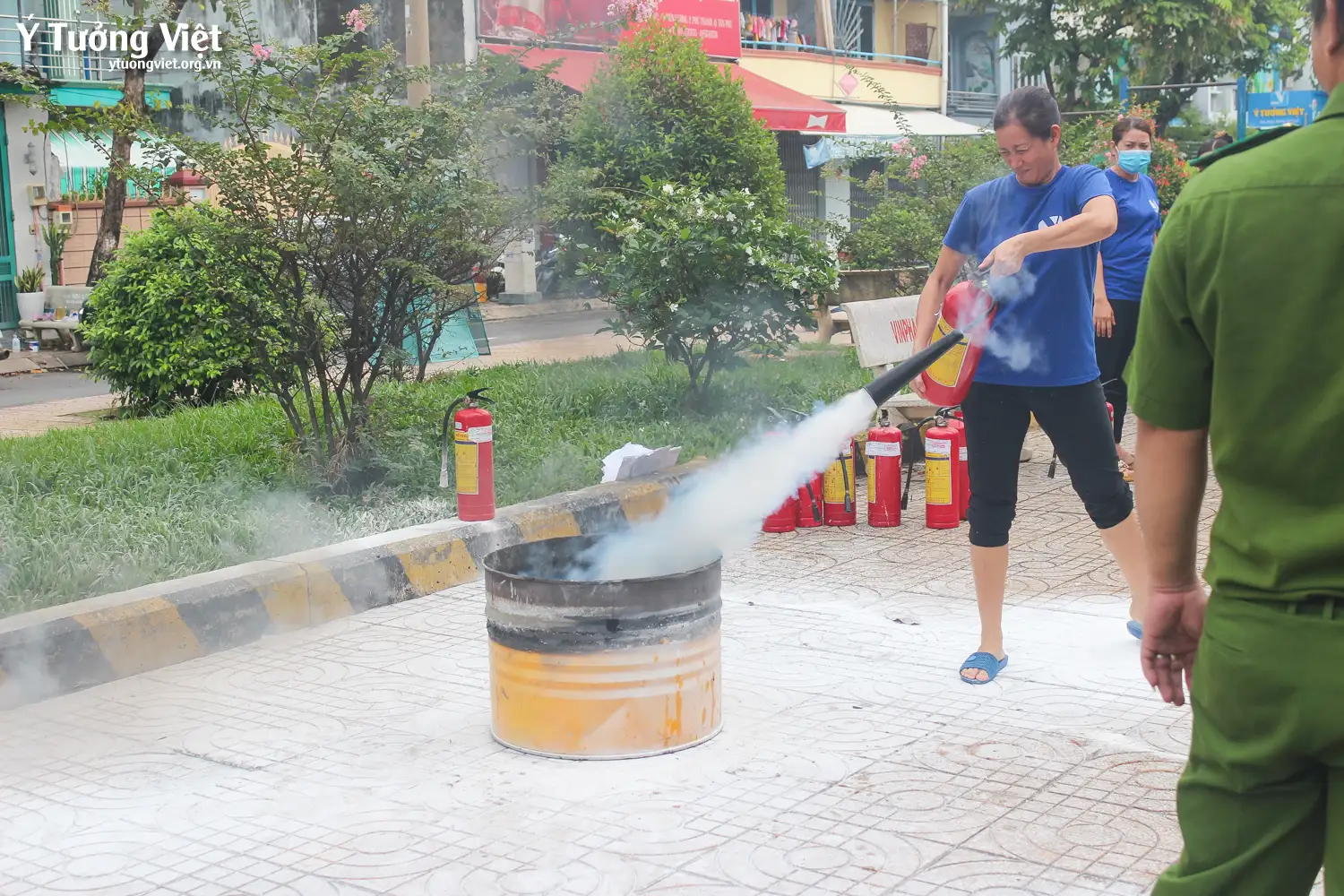 Tăng cường tập huấn kỹ năng “Phòng cháy chữa cháy” tại các cơ sở thuộc hệ thống giáo dục Ý Tưởng Việt