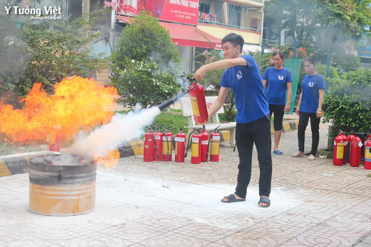 Tăng cường tập huấn kỹ năng “Phòng cháy chữa cháy” tại các cơ sở thuộc hệ thống giáo dục Ý Tưởng Việt