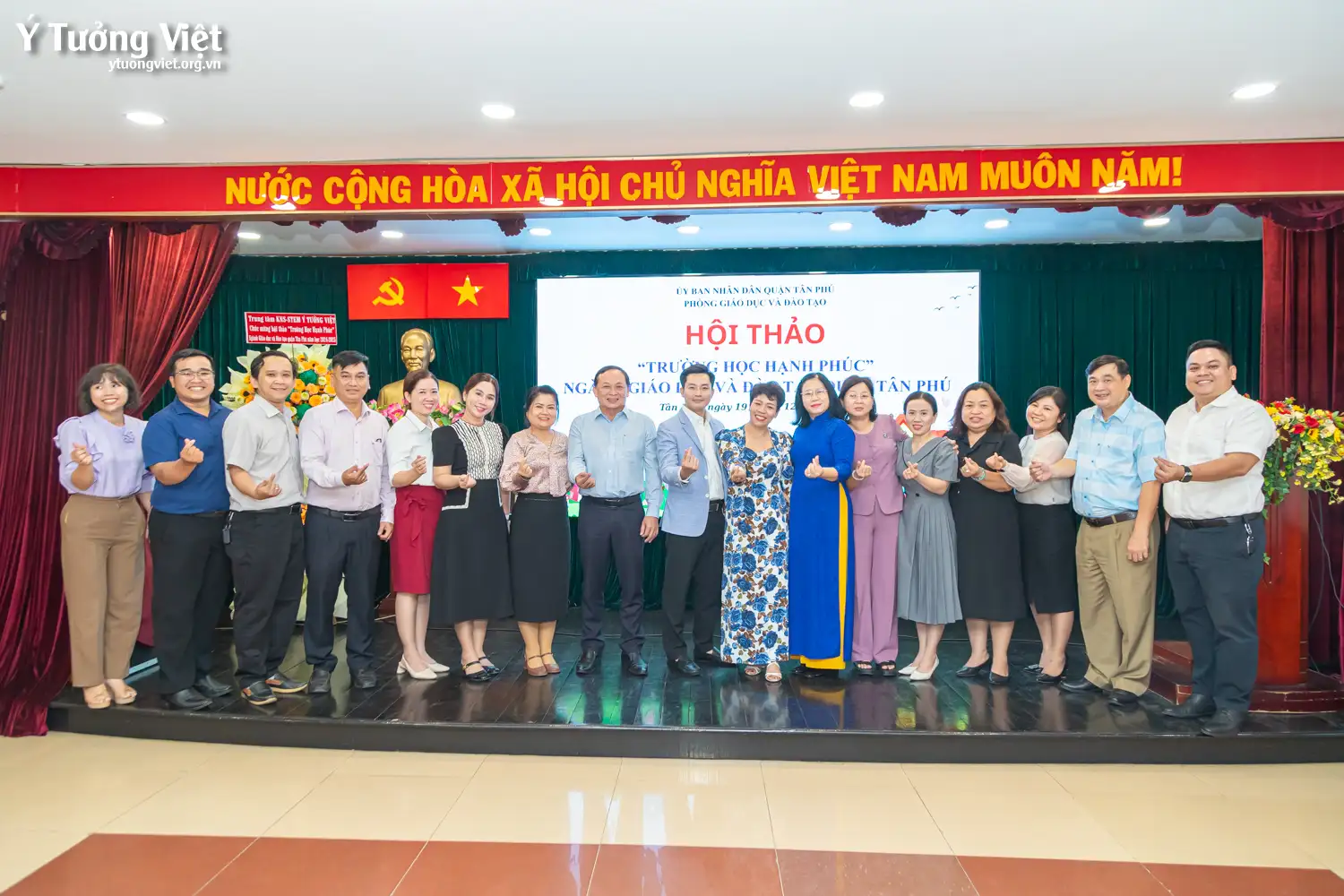 Ý Tưởng Việt đồng hành cùng Hội thảo “Trường học hạnh phúc” Ngành Giáo dục và Đào tạo Quận Tân Phú năm học 2024 – 2025