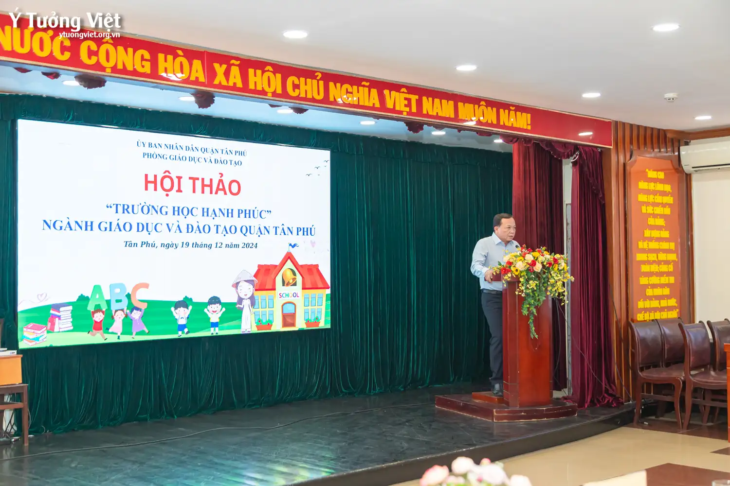 Ý Tưởng Việt đồng hành cùng Hội thảo “Trường học hạnh phúc” Ngành Giáo dục và Đào tạo Quận Tân Phú năm học 2024 – 2025