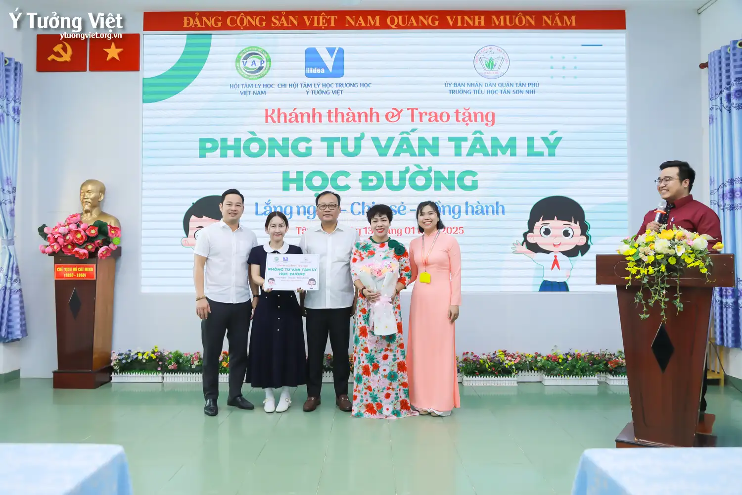 Dự án phát triển Tâm lý học đường 2024 – 2025 | Khánh thành và trao tặng Phòng Tâm lý học đường – Món quà ý nghĩa dành cho các bạn học sinh Trường Tiểu học Tân Sơn Nhì