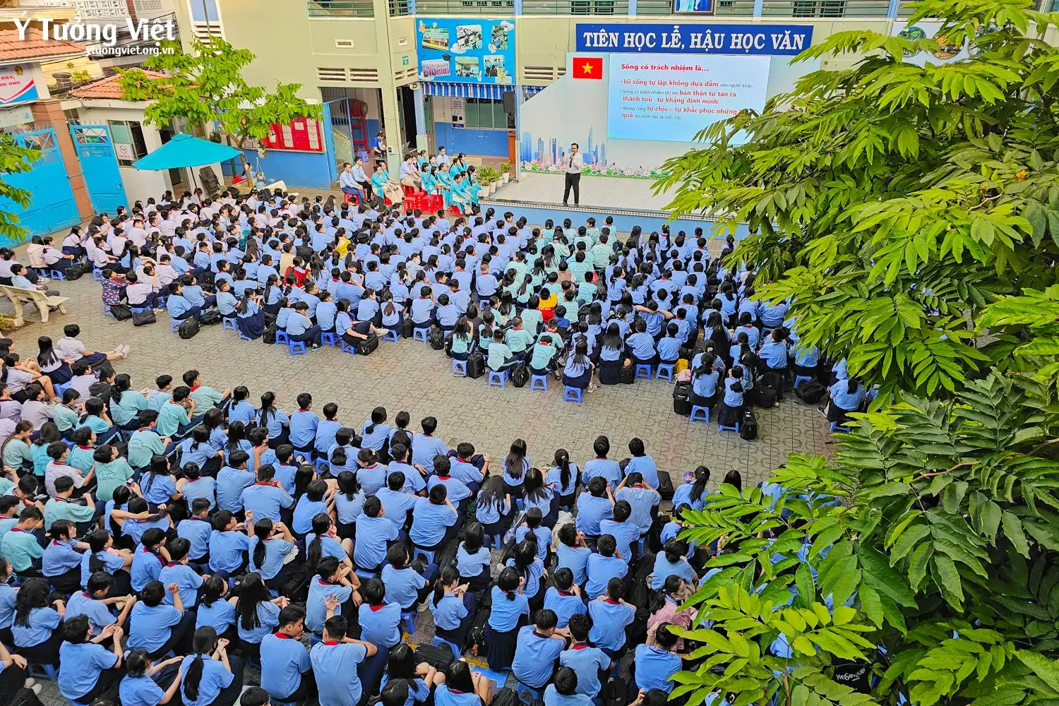 Lan toả giá trị “Sống có trách nhiệm” cùng các bạn học sinh THCS Bạch Đằng, THCS Đoàn Thị Điểm