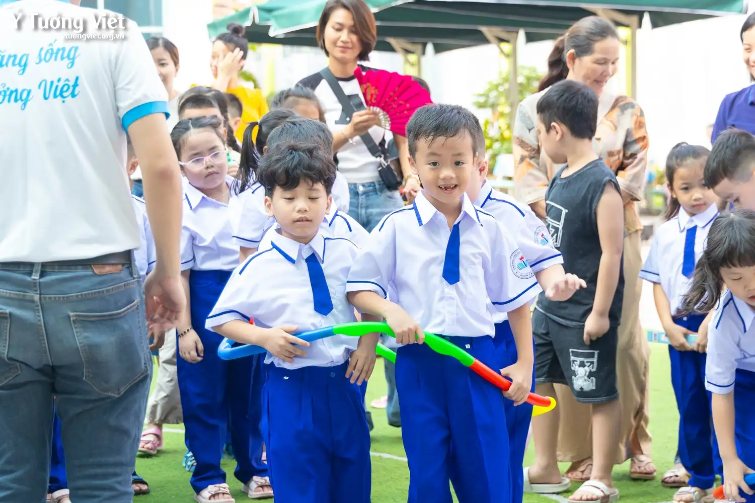 Chào mùa tựu trường 2024 – 2025 | Sân chơi trải nghiệm “Trường mới bạn mới” cùng các bạn nhỏ lớp 1 trường TH Tân Hương & TH Hồ Văn Cường