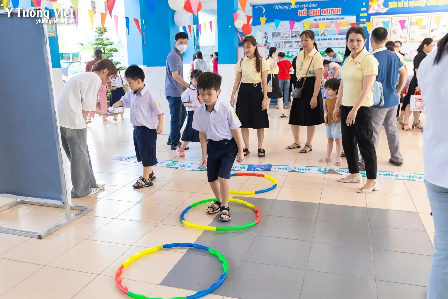 Chào mùa tựu trường 2024 – 2025 | Sân chơi trải nghiệm “Trường mới bạn mới” cùng các bạn nhỏ lớp 1 trường TH Tân Hương & TH Hồ Văn Cường