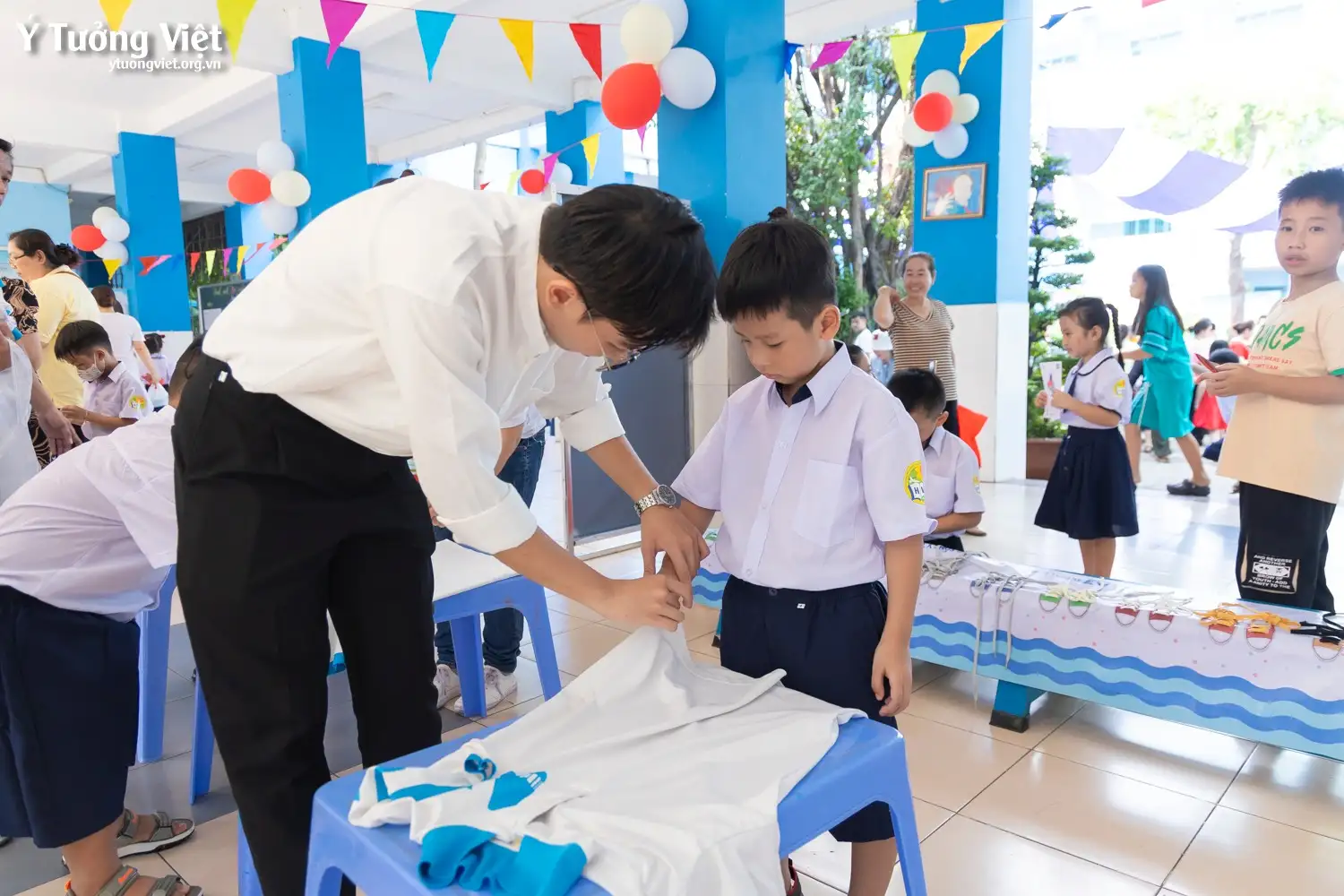 Chào mùa tựu trường 2024 – 2025 | Sân chơi trải nghiệm “Trường mới bạn mới” cùng các bạn nhỏ lớp 1 trường TH Tân Hương & TH Hồ Văn Cường