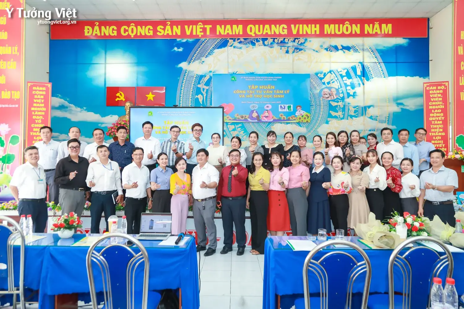Dự án phát triển Tâm lý học đường 2024 – 2025 | Tập huấn “Công tác tư vấn tâm lý và hỗ trợ học sinh” – Phòng GD&ĐT huyện Bình Chánh