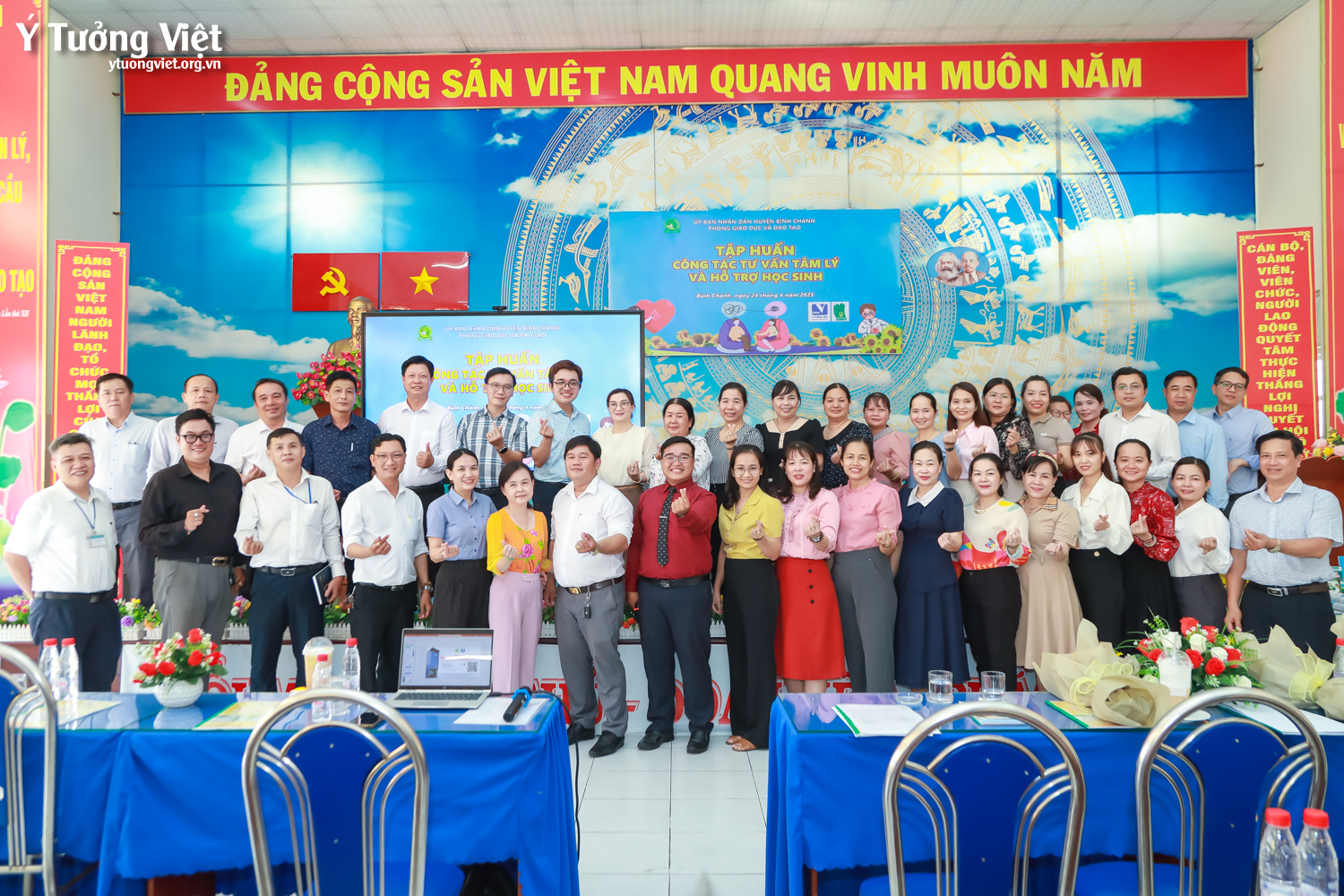 Dự án phát triển Tâm lý học đường 2024 – 2025 | Tập huấn “Công tác tư vấn tâm lý và hỗ trợ học sinh” – Phòng GD&ĐT huyện Bình Chánh