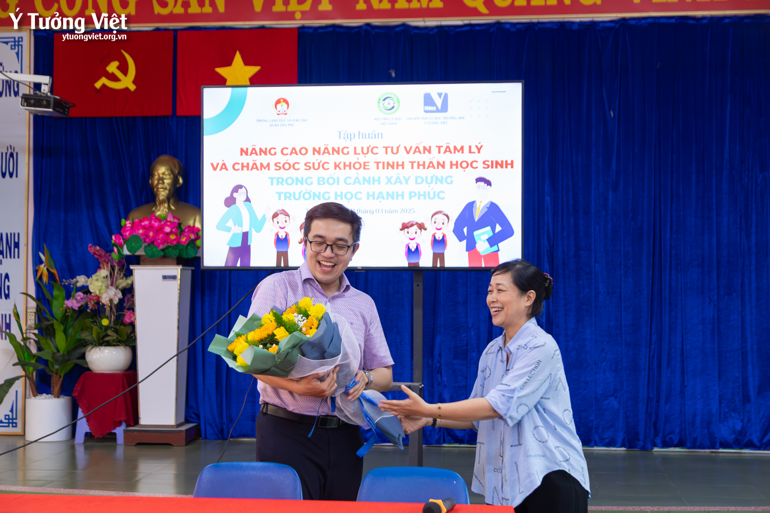 Dự án phát triển Tâm lý học đường 2024 – 2025 | Đồng hành cùng Phòng GD&ĐT Quận Tân Phú tập huấn “Nâng cao năng lực tư vấn tâm lý và chăm sóc sức khoẻ tinh thần cho học sinh trong bối cảnh xây dựng trường học hạnh phúc”