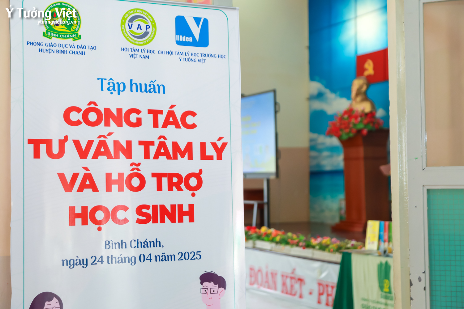 Dự án phát triển Tâm lý học đường 2024 – 2025 | Tập huấn “Công tác tư vấn tâm lý và hỗ trợ học sinh” – Phòng GD&ĐT huyện Bình Chánh