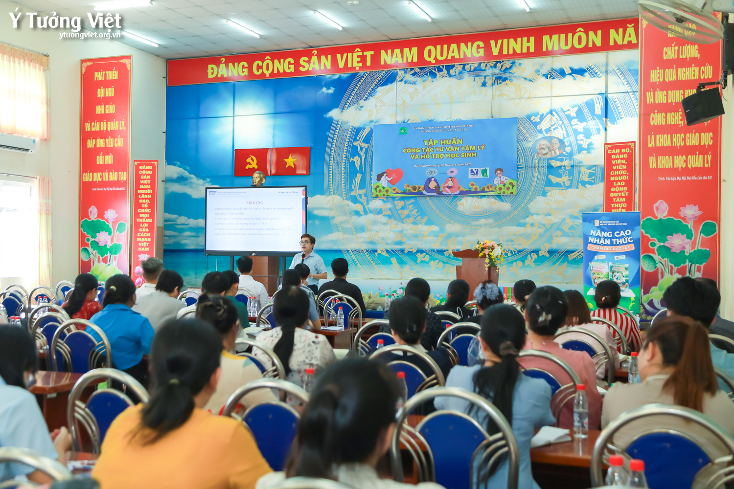 Dự án phát triển Tâm lý học đường 2024 – 2025 | Tập huấn “Công tác tư vấn tâm lý và hỗ trợ học sinh” – Phòng GD&ĐT huyện Bình Chánh