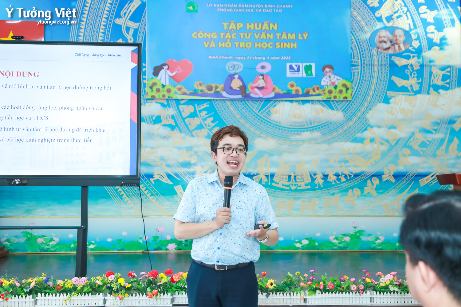 Dự án phát triển Tâm lý học đường 2024 – 2025 | Tập huấn “Công tác tư vấn tâm lý và hỗ trợ học sinh” – Phòng GD&ĐT huyện Bình Chánh