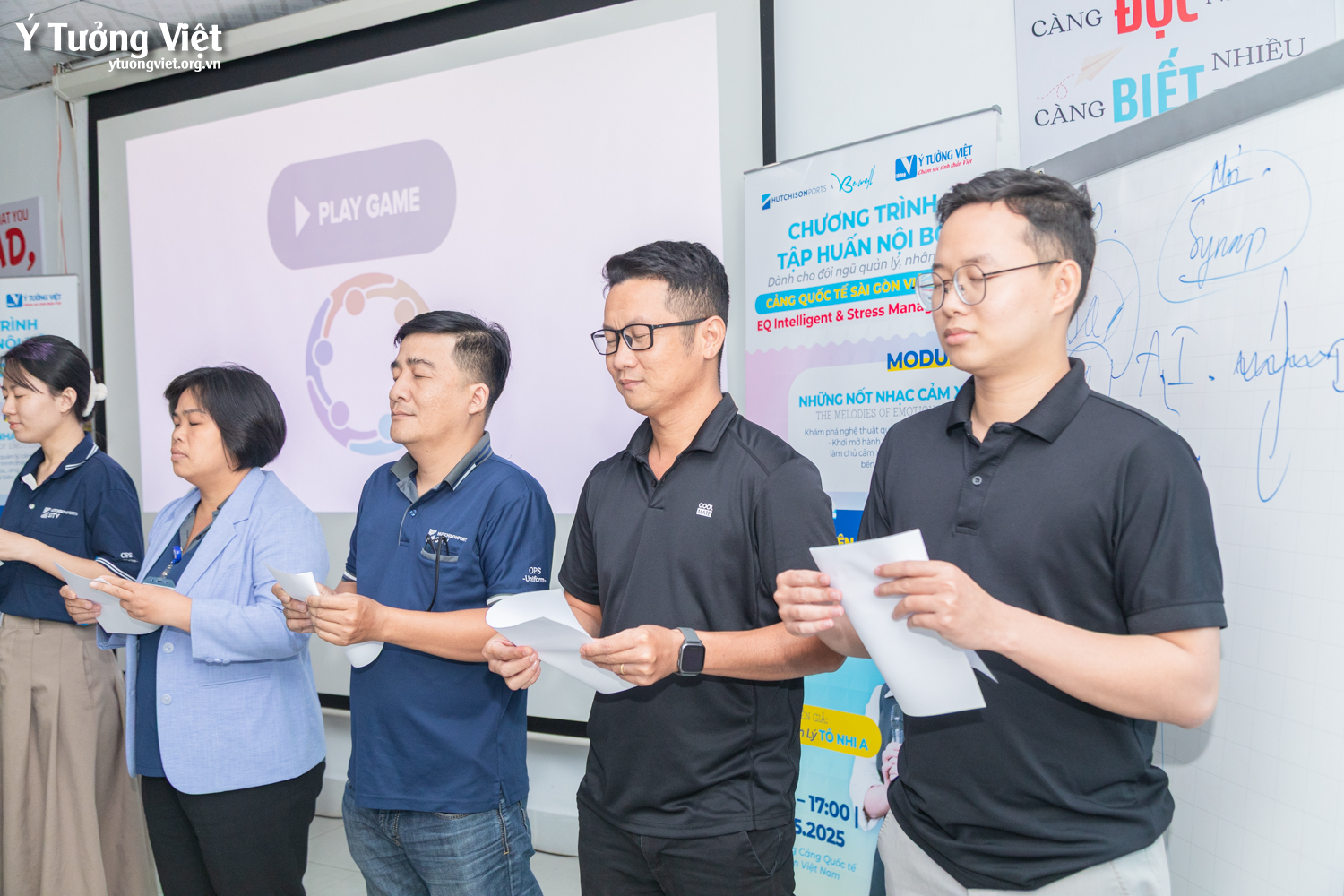 Ý Tưởng Việt & Cảng Quốc tế Sài Gòn Việt Nam | Chương trình tập huấn nội bộ “EQ Itelligent & Stress Management”