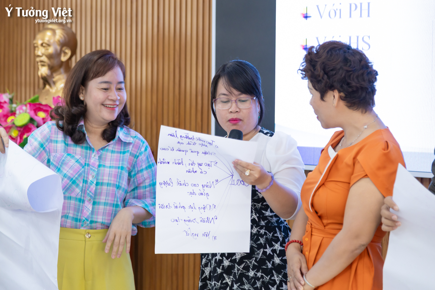 Huflit & Ý Tưởng Việt | Chương trình tập huấn ở THPT Nguyễn Tất Thành – Khi Thầy Cô được tiếp sức mạnh để gieo hạt hạnh phúc