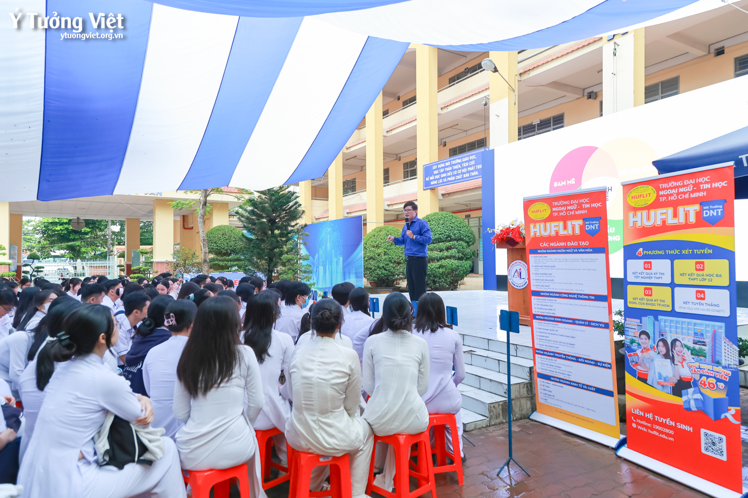 Huflit & Ý Tưởng Việt | Chuyên đề “Định hướng nghề nghiệp và những điều cần biết” – Tự tin chọn lối, vững bước tương lai cùng các bạn học sinh trường THPT An Lạc