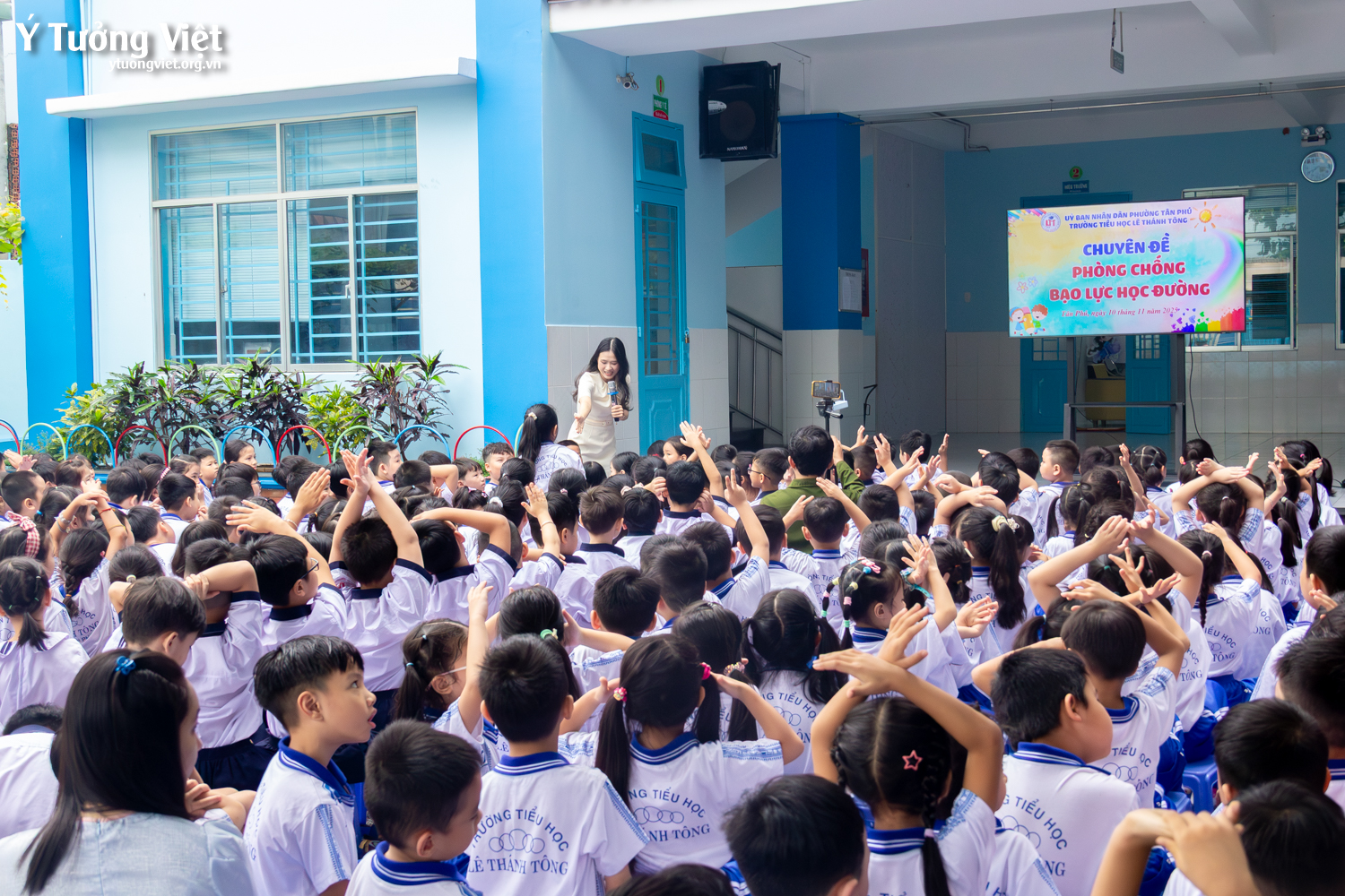 Nối dài hành trình “Phòng chống bạo lực học đường” cùng Trường TH Lê Thánh Tông