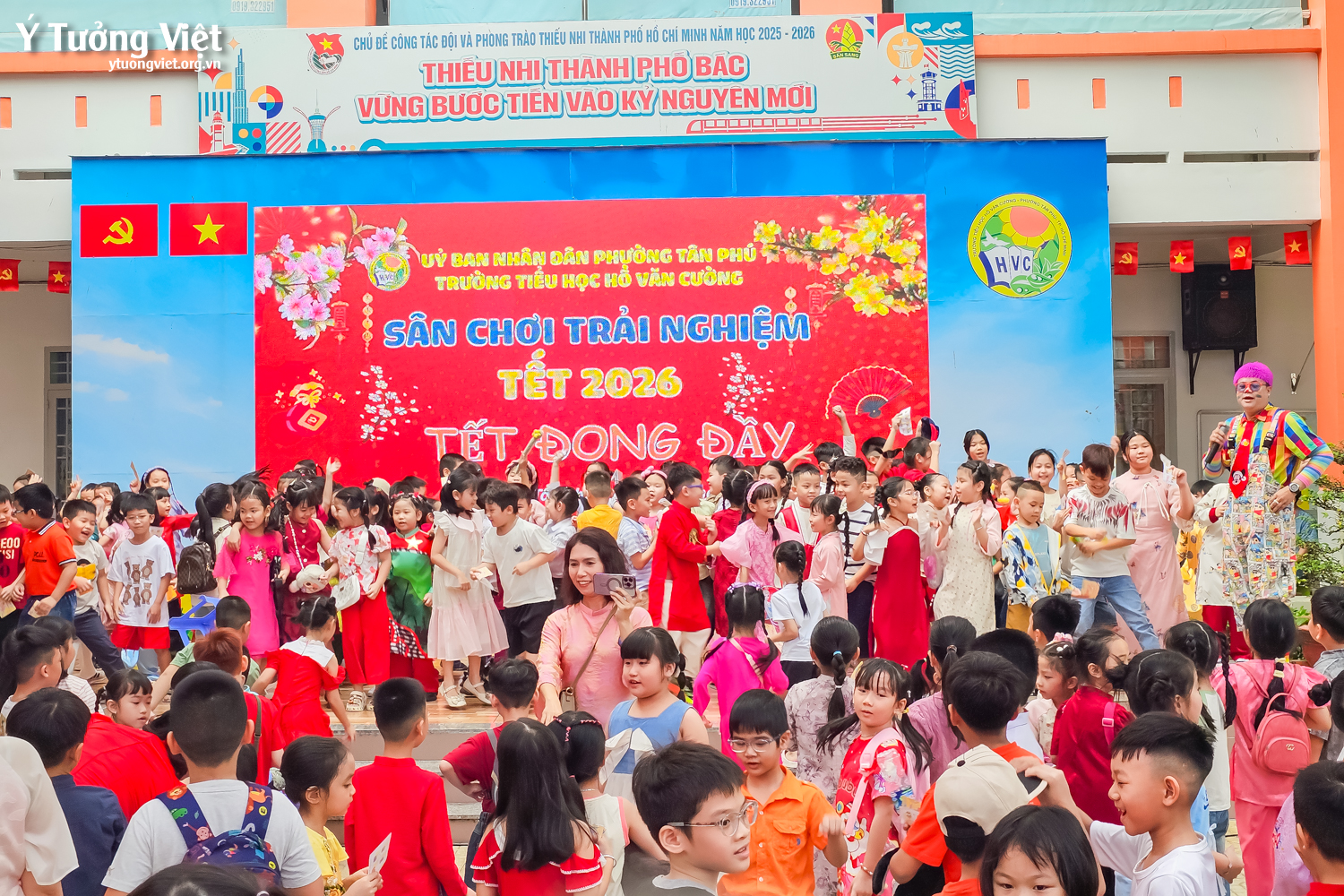 Khép lại chuỗi Ngày hội trải nghiệm Tết cổ truyền cùng các bạn học sinh trường TH Hồ Văn Cường