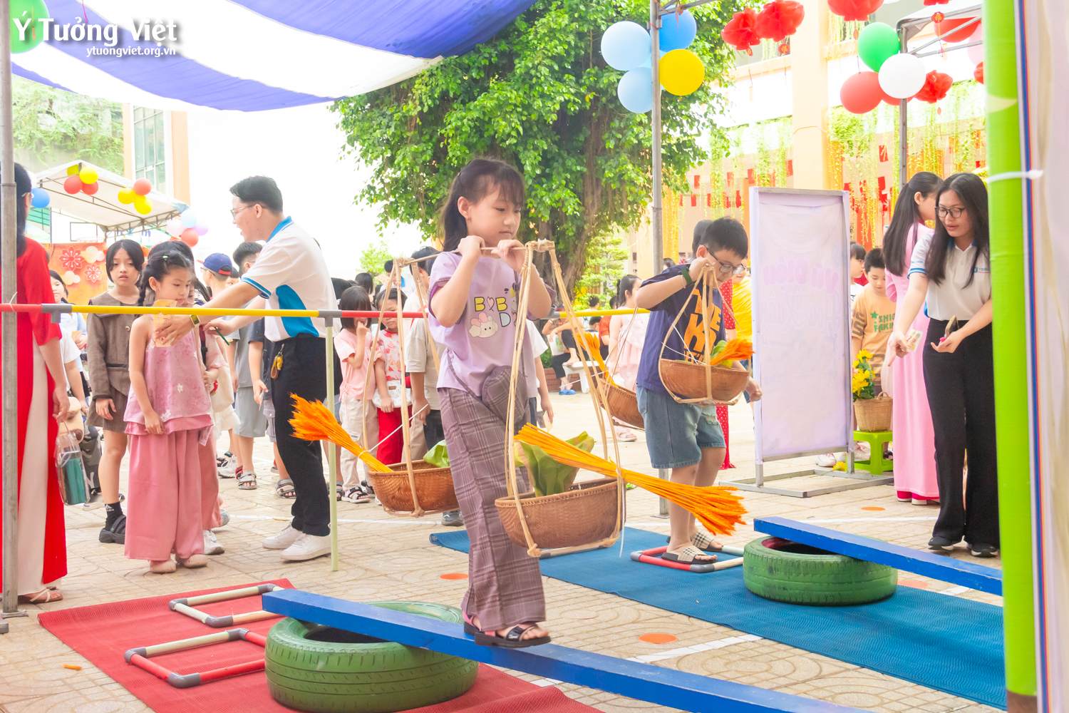 Khép lại chuỗi Ngày hội trải nghiệm Tết cổ truyền cùng các bạn học sinh trường TH Hồ Văn Cường