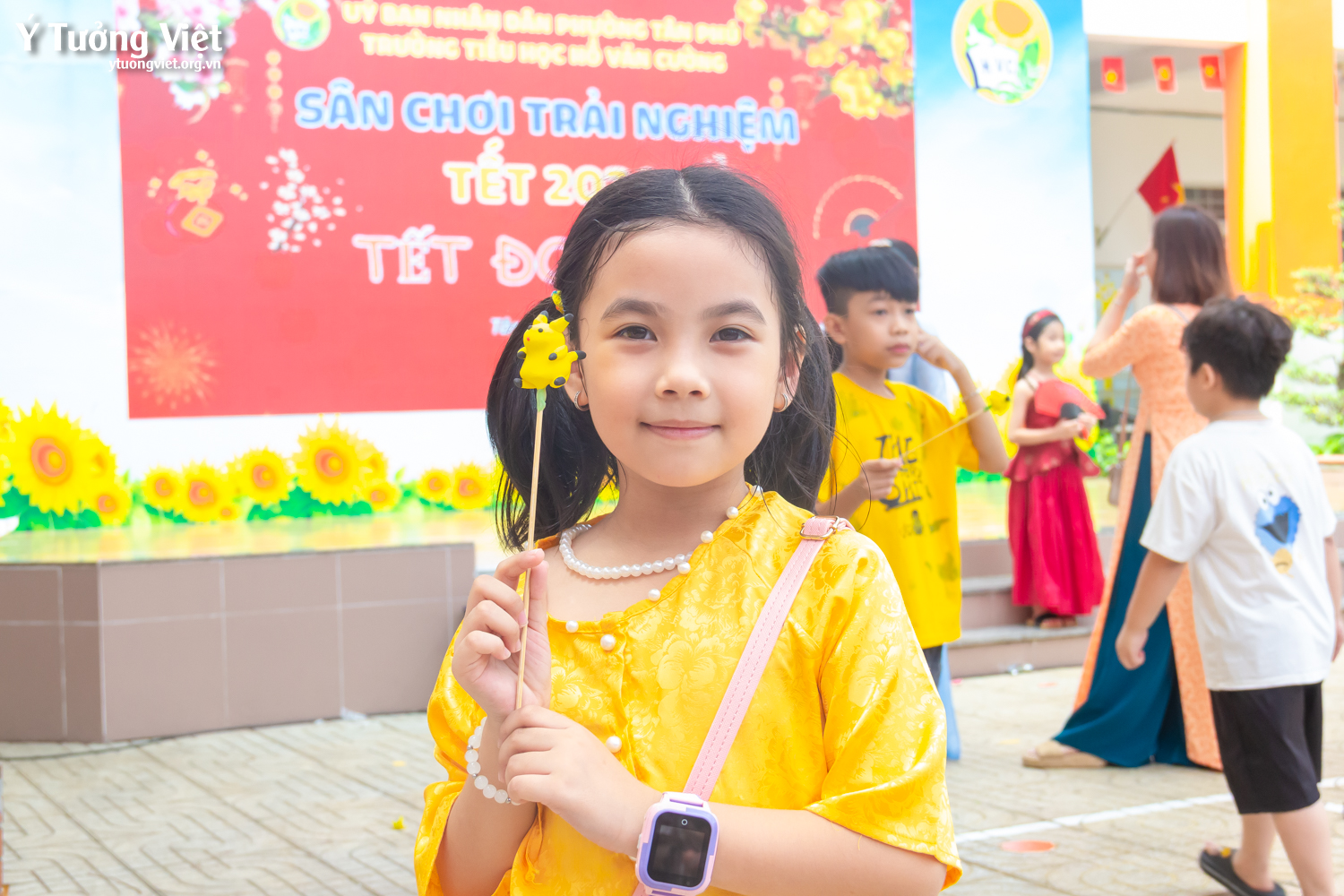 Khép lại chuỗi Ngày hội trải nghiệm Tết cổ truyền cùng các bạn học sinh trường TH Hồ Văn Cường