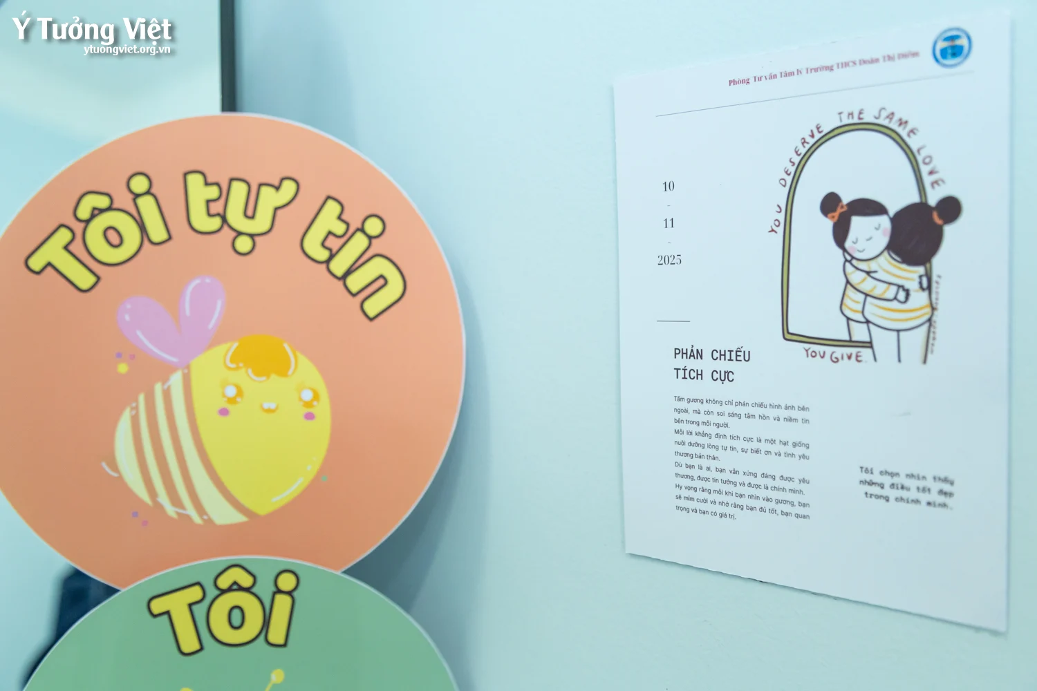 Chăm sóc sức khỏe tinh thần tại THCS Đoàn Thị Điểm: “Gương phản chiếu tích cực” – Ở đây, bây giờ và hạnh phúc