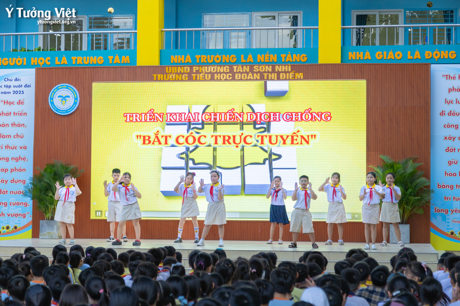 Đồng hành cùng Trường TH Đoàn Thị Điểm hưởng ứng chiến dịch “Chống bắt cóc trực tuyến”